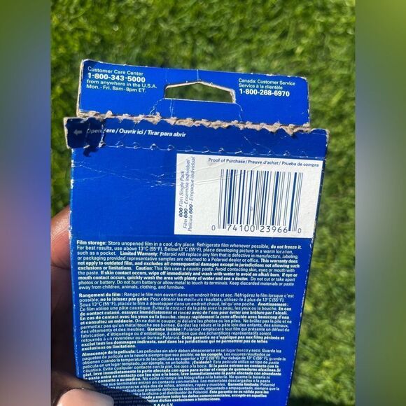 Vintage Polaroid One Step Instant Camera Film 600 W/Strap And Film Untested - Picture 7 of 9